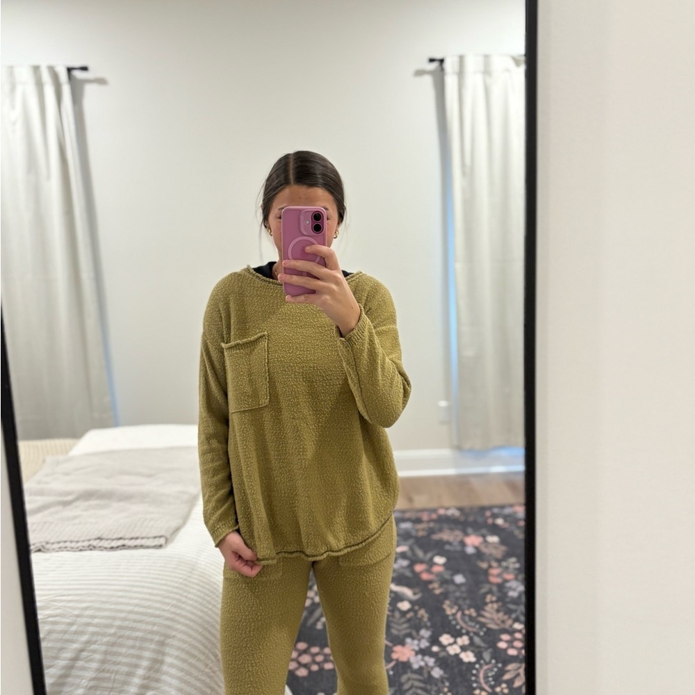Free People Beach Knit Sweater and Pants Set size xs